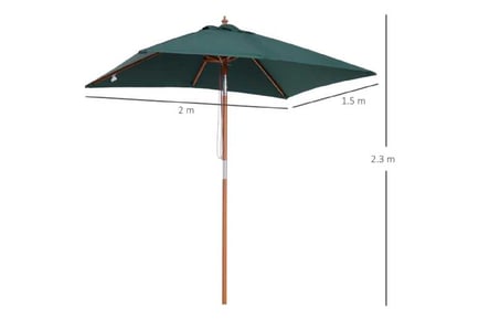 Outsunny 2m Elegant Parasol