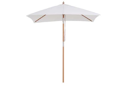 Patio Parasol, 6 Ribs-Cream White