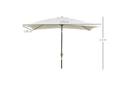 Outsunny 195cm Tall Parasol