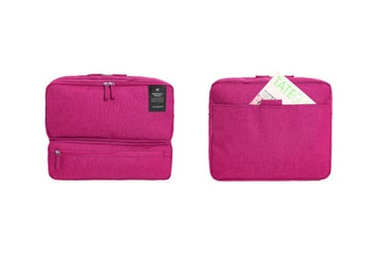 Multi Compartment RyanAir Approved Carry On Travel Bag in Pink