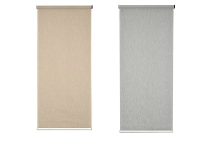 Wifi Smart Energy Saving Privacy Roller Blinds - Brown & Grey!