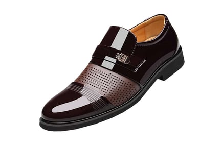 Men's Fashion PU Leather Shoes - Black or Brown!