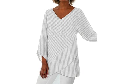 Women's Loose Striped Summer Blouse - 6 Colours