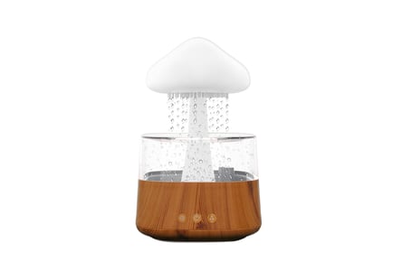 Multicolour Rain Cloud Humidifier - White or Wood!