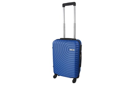 Hard Plastic Carry-on-Approved Suitcase, Blue