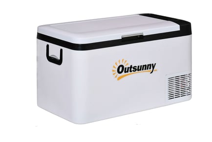 Portable 25L Cooler With LED light And Foldable Handles