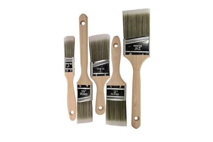 Variety Angle Paint Brushes - 5 Pieces!