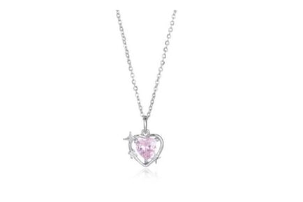 Pink Heart Necklace