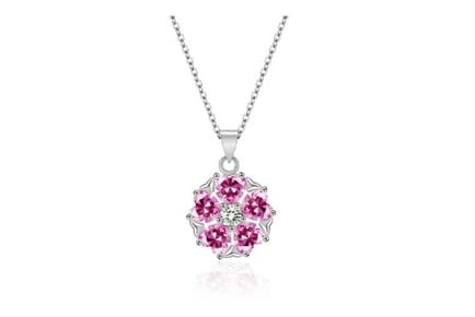 Pink Flower Necklace