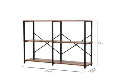 HOMCOM 3-Tier Industrial Style Shelf