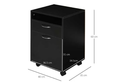 HOMCOM 60cm Storage Cabinet w/ Drawer