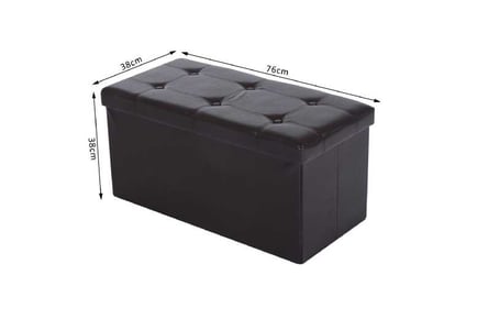 HOMCOM Folding Storage Cube Bench Seat