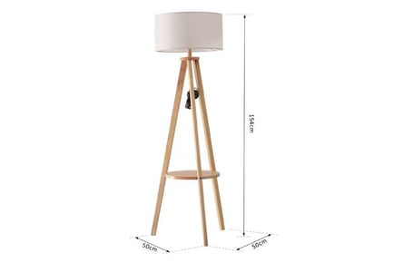 HOMCOM Free Standing Floor Lamp