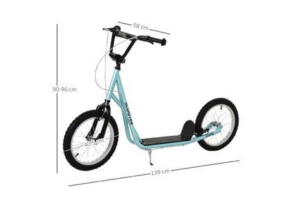 HOMCOM Kids Kick Scooter Blue