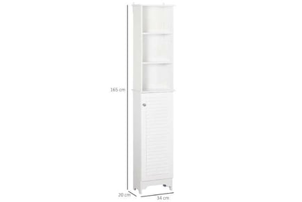 HOMCOM Bathroom Storage Cabinet