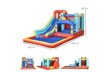 Outsunny Bouncy Castle - Multicoloured