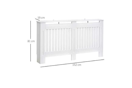 HOMCOM Slatted Radiator Cover