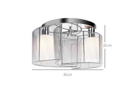 HOMCOM Mini Flush Mount Ceiling Light