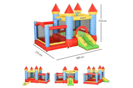 Outsunny Kids Castle Style Bounce Castle