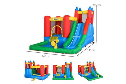 Outsunny Kids 6 in 1 Bouncy Castle
