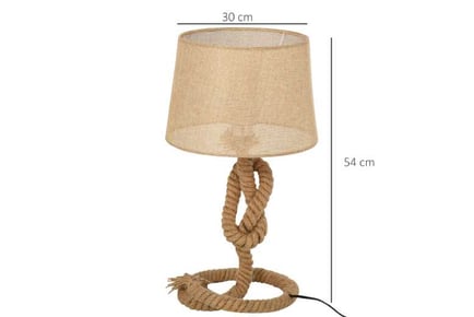 HOMCOM Nautical Base Table Lamp