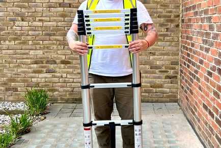 Telescopic ladder, 3.8m