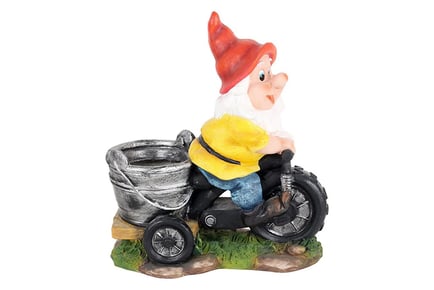 Tricycle Riding Garden Gnome