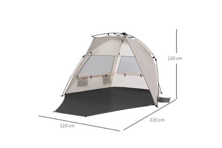 Outsunny 1-2 Man Pop-Up Beach Tent
