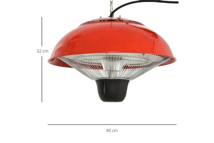 Outsunny 1500W Halogen Patio Heater