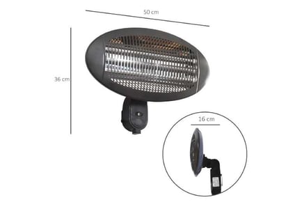 Outsunny Wall Mounted Electric Heater