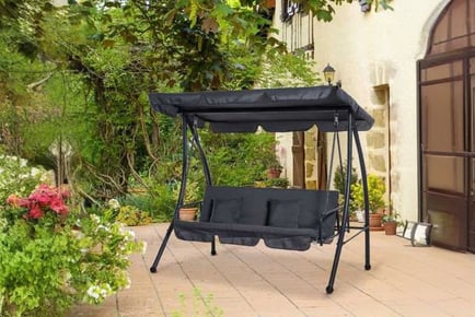 Outsunny 2-in-1 Patio Swing