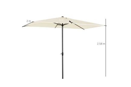 Outsunny 3 x 2m Garden Parasol