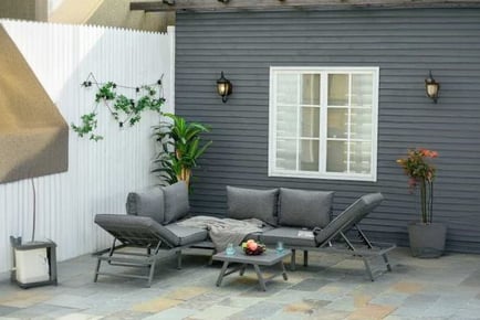 Outsunny 3 Pcs Garden Seating Set