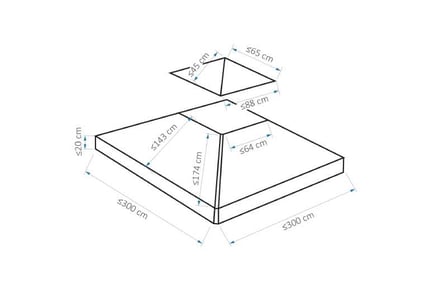 Outsunny Gazebo Top Cover