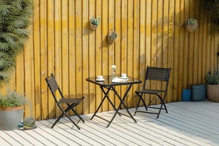 Outsunny 3 Pieces Dining Bistro Set