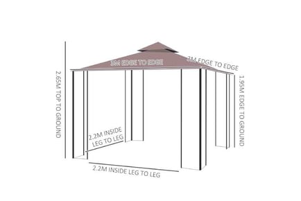 Outsunny Patio Gazebo Canopy