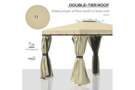 Outsunny Patio Gazebo Canopy