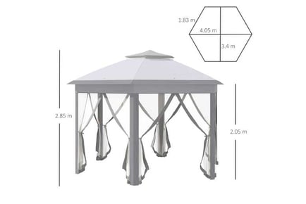 Outsunny Patio Gazebo Canopy