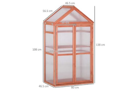 Outsunny Cold Polycarbonate Greenhouse