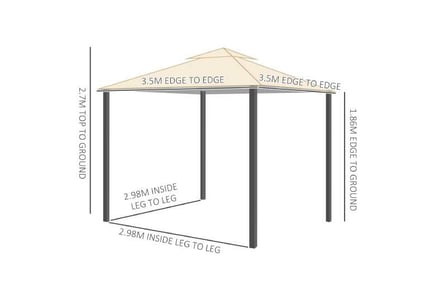 Outsunny Side-Less Canopy Tent