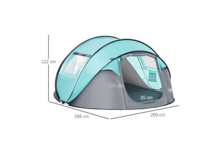 Outsunny Camping Tent w/Vestibule