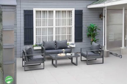 Outsunny Aluminium Garden Sofa Set