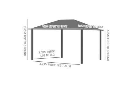 Outsunny Gazebo w/ UV Resistant