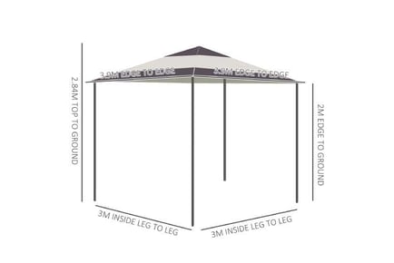 Outsunny Pop-up Canopy Gazebo Tent