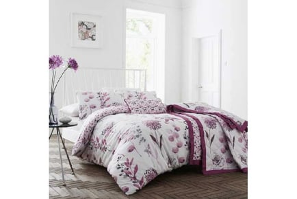 Bellissimo Inky Mauve 200tc Duvet Set