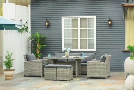 Outsunny Rattan Dining Set