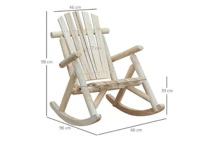 Outsunny Adirondack Rocking Chair