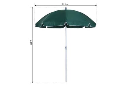 Outsunny Beach Umbrella Parasol