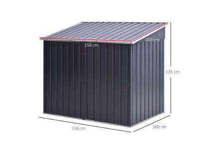 Outsunny Bin CorrugatedRubbish Storage