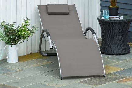 Outsunny Lounger Chair Portable Armchair